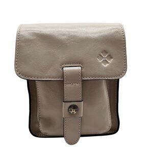Patricia Nash Chalk White Leather Lari Crossbody Bag